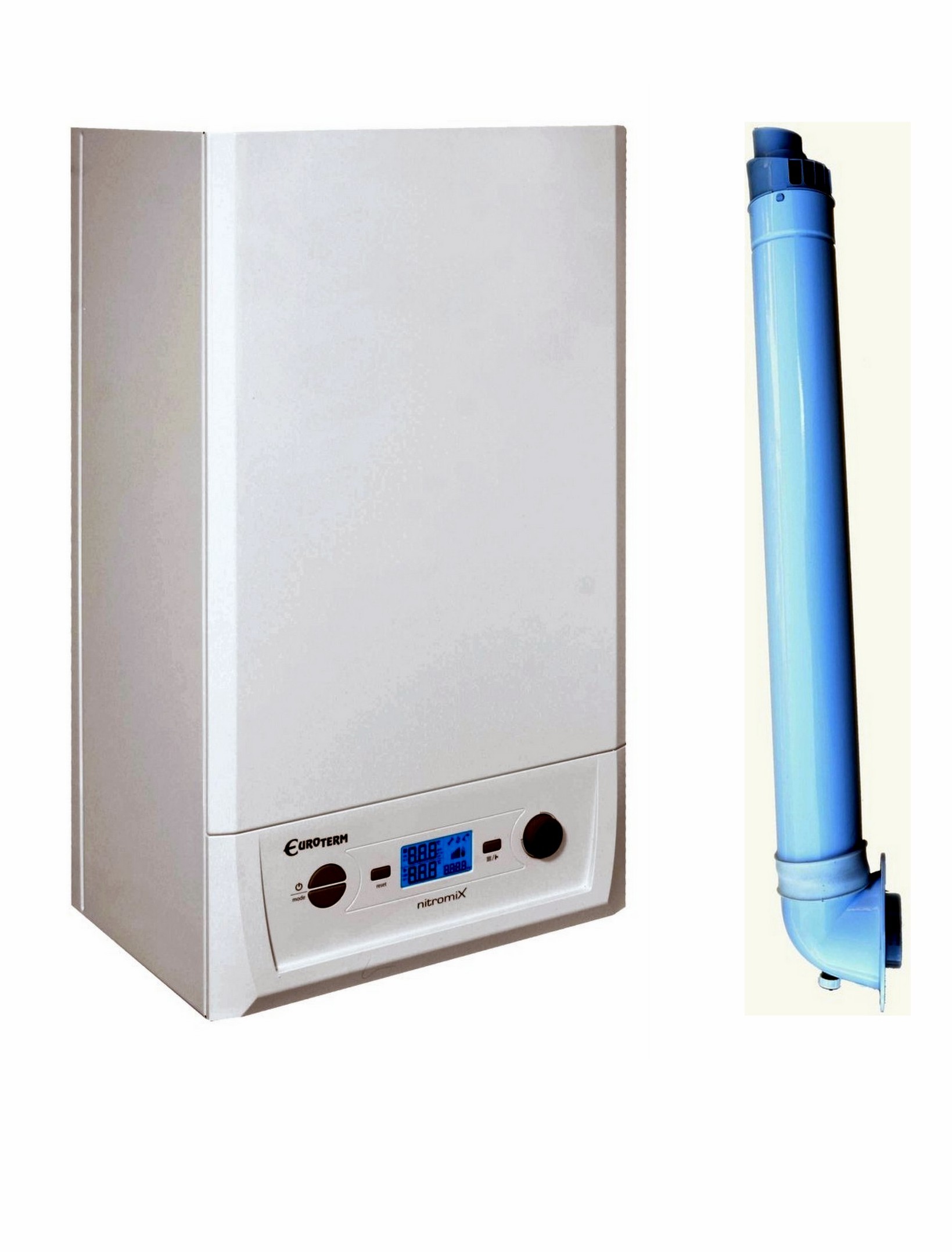 ZESTAW KOCIOŁ KONDENSACYJNY NITROMIX 24 kW EUROTERM + PRZEJŚCIE PRZEZ ŚCIANĘ 60/100