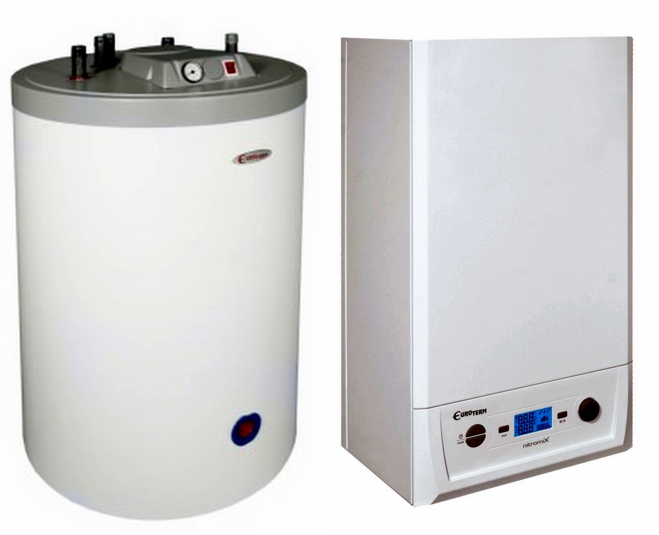 ZESTAW KOCIOŁ KONDENSACYJNY NITROMIX 24 kW EUROTERM + ZASOBNIK WARSTWOWY 100L