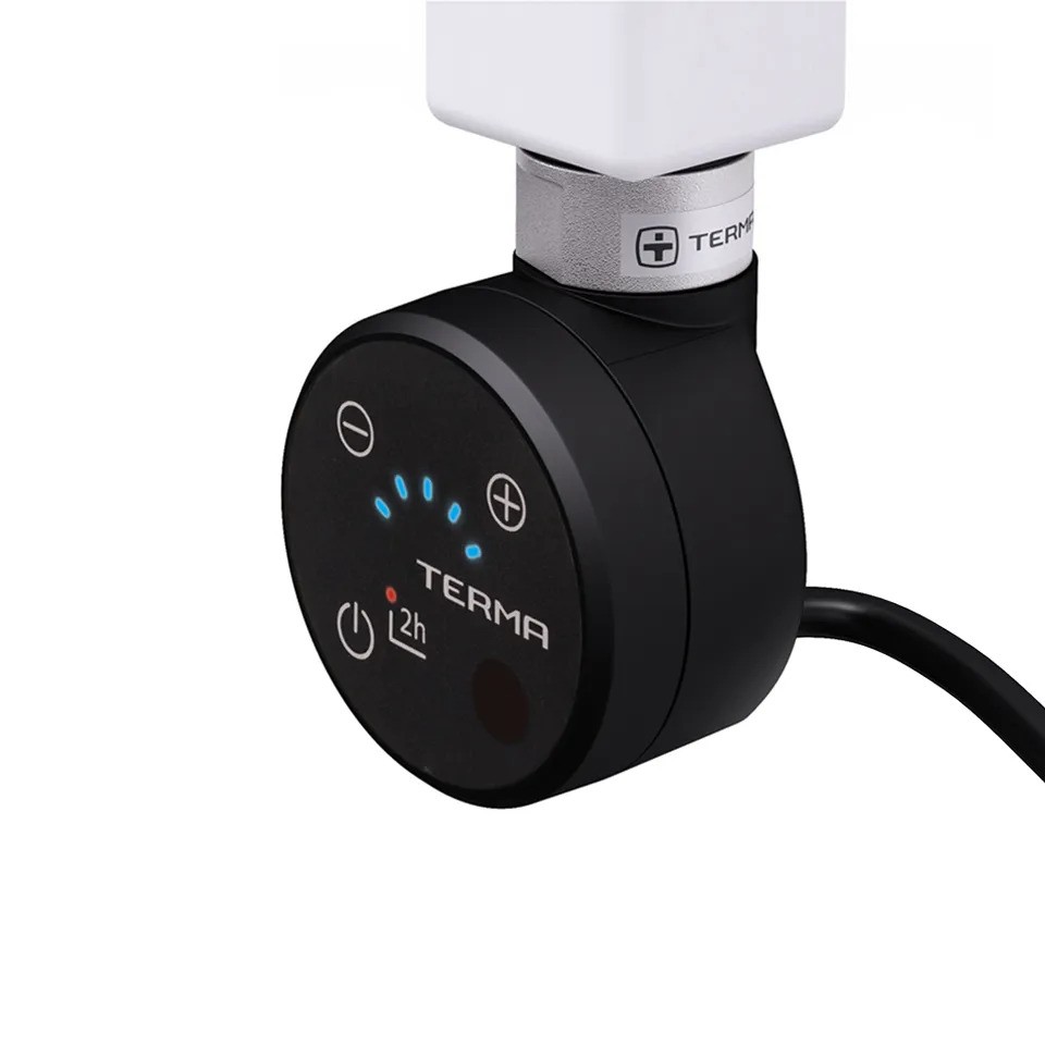 Grzałka elektryczna Terma MOA-IR Czarna 600W z trójnikiem